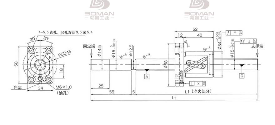 KURODA GG1510DS-BALR-1300A 日本黑田丝杆和THK丝杠